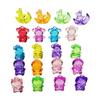 Videojuego de color mixto Máquina de captura de ciudad decoración acrílico Muñeca de dibujos animados acrílico pony acrílico cuentas de animales acrílicos