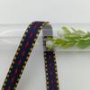 Cinta jacquard a cuadros de 1cm color de línea media tira lateral correa para bolsa correa para zapatos y sombreros cubiertos accesorios de ropa de estilo chino