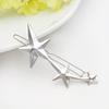 Grampo de Cabelo Estrela Pentagonal de Metal Europeu e Americano Feminino ins Explosivo Transfronteiriço Presilha Lateral Acessórios de Cabelo Simples Combina com Tudo Acessório de Cabeça