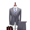 Conjunto de Terno Casual de Negócios Masculino 2025 Terno Vermelho de Três Peças Qt3002-533 Conjunto de Três Peças