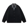 Camisa Patchwork Pesada Estilo Old Money Transfronteiriça Falsa de Duas Peças Nova Tendência Cardigã de Tricô Japonês Suéter Preguiçoso Unissex
