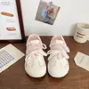 Zapatillas Rosas Puff para Niñas Ugly Cute 2025 Primavera y Otoño Nuevo Diseño de Nicho Estilo Coreano Estudiante Deportivas Blancas
