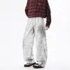 Pantalones Tie-Dye con Estampado de Leopardo Estilo Americano para Hombre, Primavera y Otoño, Tallas Grandes, Marca de Moda, Pantalones Casuales Sueltos de Pierna Recta Ancha