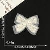 Lazo de encaje bordado encaje bordado pegatinas diy accesorios para cuenta de mano broche pinza para el cabello accesorios para el cabello pegatinas de tela