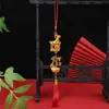 Decoraciones de Año Nuevo Transfronterizas, Adornos Pequeños Dorados de Plástico del Año del Cordero del Zodiaco Chino, Planta Lingote Bonsái Suministros Festivos