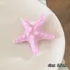 Presilha Grande de Bico de Pato Estrela do Mar Simulada, Presilha Doce Estilo Resort na Praia para Franja Lateral, Grampo de Cabelo Faixa de Cabelo para Foto