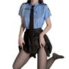 Uniforme de roupa íntima sexual de celebridades da Internet, tentação, saia plissada policial, paixão, sexy, sexo, secretária, papel, terno A091