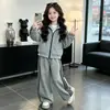 Conjunto de Sudadera de Dos Piezas para Niña de Otoño, Ropa Infantil Elegante y Versátil, Atuendo de Dos Piezas Muy Bonito para Niñas Mayores