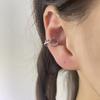 Pinza de oreja de ballena sin agujero en la oreja Ballena Sen nacida contigo romántico lindo circón sirena azul clip de oreja de espuma femenino