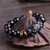 Pulseira corajosa de obsidiana natural Pedra do Olho de Tigre Pulseira corajosa de Olho de Tigre olho de gato amantes atacado direto da fábrica