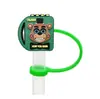 Tapa de Silicona con Forma de Oso de Dibujos Animados para Popote 8/10mm Tapa para Popote Decoración a Prueba de Polvo Anti-Derrames Tapón para Popote Venta al por Mayor