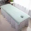 Toalha especial para suit de salão de beleza com buraco toalha de cama turbante para gerenciamento de pele toalha de banho macia absorvente sem fiapos