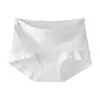 Calzoncillos tipo boxer florales de algodón para mujer, cintura media, tipo A, antibacterianos, entrepierna extendida, control de abdomen, no apretados, talla grande