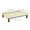 Estante Elevado de Almacenamiento Estilo Crema Transfronterizo para Escritorio Cafetera Esquina Té Bolsitas Bocadillos Bandeja de Almacenamiento Venta al por Mayor en Stock
