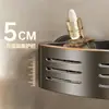 Estante de Esquina con Ventosa, Estante de Almacenamiento sin Taladro, Estante de Baño Triangular de Esquina Montado en la Pared, Estante de Almacenamiento Triangular sin Taladro