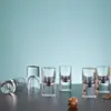 Atacado de fábrica copo de vidro para destilados fundo grosso copo reto para licor taça pequena de vinho copo reto pequeno swallow 25ml