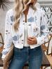 Chaqueta Casual Corta Elegante para Mujer con Cremallera Estampado Floral de Manga Larga, Transfronteriza Europea y Americana, Otoño e Invierno 2026