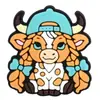 Yaque das Terras Altas Desenho Animado Fofo Decoração Plana Adesivo de Cola Macia Acessórios de PVC Grampo de Cabelo Flor para Sapato Acessórios de Joias DIY