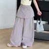 Calça Casual Nova de Verão Fina para Meninas Mais Velhas, Roupa Infantil, Calça Saia Solta para Meninas, Calça Saia Estilosa de Secagem Rápida