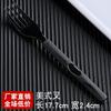 Juego de tres piezas de cuchillo, tenedor y cuchara desechables, vajilla gruesa de plástico con mango largo, cuchara para carne, vajilla portátil para comida occidental para el hogar