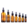Botella de Spray de Vidrio Ámbar de 10-100 ml Lista para el Mercado Transfronterizo Botella de Perfume Botella de Aceite Esencial Botella de Tónico Botella Hidratante
