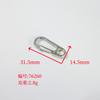 Hebilla de metal para llavero con resorte, hebilla de gancho para cinturón, hebilla elástica para regalo, accesorios para ropa, equipaje, seguridad, multifuncional.