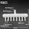 Tubería de Agua Suave de 4 mm Rama Tubería Pequeña Divisor de Plástico Tubería de Oxígeno Distribuidor de Gas Conector de Distribución de Tubería de Agua de 8 mm
