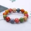 Pulsera de Cerámica Jingdezhen Pulsera de Cuentas de Porcelana Esmaltada Pulsera para Mujer DIY Hecho a Mano Serie Bosque Pulsera Gezhi