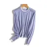 [Lavable a máquina] 26 Novedades de principios de primavera 48 unidades Mezcla de lana Bloques de color Cardigan de punto de imitación de dos piezas Cuello redondo Chaqueta estilizada