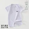 Ropa para recién nacidos, Mono de bebé clase A, Ropa básica para el hogar para bebés, Mameluco de bebé liso simple para uso diario