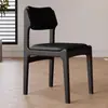 Silla de Comedor de Madera Maciza Hogar Nórdico Moderno Simple Respaldo Acolchado Taburete de Mesa de Comedor Restaurante Lujo Ligero Tela Silla de Mesa de Comedor