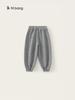 Ropa Infantil Youbao Pantalones Casuales para Niños 2026 Primavera y Otoño Nuevos de Color Sólido Bordados Simples Deportivos Pantalones Jogger