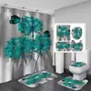 Cortina de ducha impermeable de poliéster con estampado digital de alta definición, superventas de comercio electrónico transfronterizo, para baño y hotel, suministro directo del fabricante