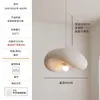 Lámpara Colgante Creativa Dúplex Estilo Japonés Iluminación de Diseñador Nórdico Wabi-Sabi para Sala de Estar y Comedor Lámpara Colgante para Techos Altos
