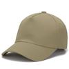 Boné de Baseball Unisex 100% Algodão com Bordado de Logo, Five-Panel Snapback de Metal, Coroa Profunda, Aba Rígida, Boné Promocional, Proteção Solar, Boné Bico de Pato