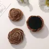 Atmósfera de otoño e invierno sintiendo terciopelo rosa DIY hecho a mano felpa clip lateral cuerda para el pelo corsage accesorios para la ropa