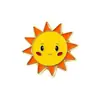 Insígnia de Metal Criativa de Sol Sorridente, Broche Fofo e Único, Alfinete de Acessório para Roupa, Medalha de Metal de Desenho Animado Fofo