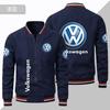 Primavera y Otoño 2023 Chaqueta Fina con logo de Coche para Hombre Talla Europea Talla Grande Top Deportivo para Hombre con Cremallera Chaqueta con logo de Motocicleta