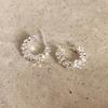 Prata Quebrado Prata C- em forma de brincos Verão das mulheres All-match Niche Design Ear Studs Simples Estilo Frio Brincos Elegantes