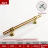 Nordic Alongar Cobre Maçaneta Da Porta Do Armário Luz Luxo Dourado Simples T-shaped Aço Inoxidável Acessórios Maçaneta Da Porta Do Armário