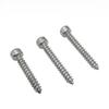 Tornillo autorroscante de cabeza cilíndrica de acero inoxidable con hexágono interior, cabeza ahuecada, clavo autorroscante, cola puntiaguda, cola plana ciruela, autorroscante M2-M6.3
