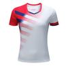 Ropa de bádminton de secado rápido para hombres y mujeres, de manga corta, transpirable, para voleibol, nuevo traje deportivo de tenis de mesa, ropa de competición con logotipo impreso