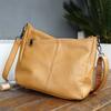 Bolsa de Ombro Transfronteiriça Nova Moda Couro Bovino de Primeira Camada, Bolsa de Axila de Couro Genuíno, Bolsa Transversal Grande Capacidade para Mulheres, Bolsa de Trabalho para Mulheres
