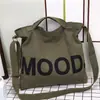 Bolsa de Lona Grande Capacidade Transversal Estilo K Estudante Sacola Tote Ombro Único Feminina Bolsa de Tutoria Mochila Bolsa Tote Masculina