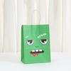 Saco de Papel Kraft com Estampa de Desenho Transfronteiriço Saco para Embalagem de Doces de Halloween Presente Sacola Tote para Festa de Feriado Infantil