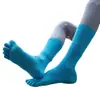 Calcetines nuevos de punta dividida seleccionados cuidadosamente, calcetines simples antideslizantes para Pilates, calcetines de yoga de media pantorrilla, calcetines deportivos de cinco dedos de color liso