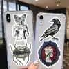 50 Pegatinas Decorativas Retro Rojas y Negras de Terror y Thriller para Cuaderno, Equipaje, Patineta, Taza de Agua, Impermeables