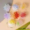 Luz de luciérnaga variable ramo de tulipanes resina rosa flor de cerezo noche accesorios diy gel de crema pinza para el pelo parche