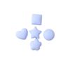 Color Caramelo Amor Estrella Redondo Cuadrado Resina Joyería Accesorios diy Material Hecho a Mano Funda de Teléfono Parche Decorativo