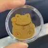 Adesivos de Celular Dourados Ouro Puro 2mg 999 Adesivos Dourados para Celular Princesa Por Favor Fique Rica e Saudável Adesivos Dourados Criativos Atacado